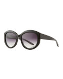 Patchett Universal-Fit Butterfly Sunglasses, Black