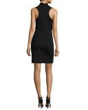 Lula High-Line Sheath Dress, Black