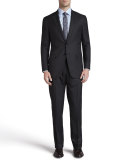 Two-Button Wool Suit, Gray