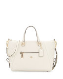 Primrose Leather Satchel Bag, Chalk