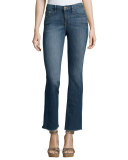 Le Mini Boot-Cut Raw-Edge Jeans, Dexter