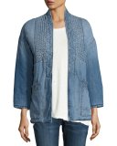 The Kimono Denim Car Coat, Seto