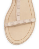 Giselle Studded Gladiator Sandal, Nude