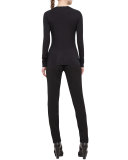 Printed Half-Zip Tunic, Northern Lights