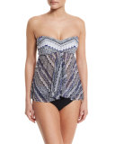 Ixtapa Strapless Flyaway Swim Top, Multi 
