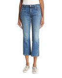 Selena Cropped Boot-Cut Jeans, Lonesome