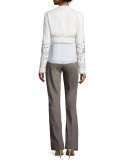 Mid-Rise Flare-Leg Pants, Doe