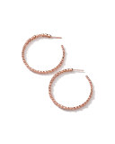Starlet #3 18K Rose Gold Diamond Hoop Earrings
