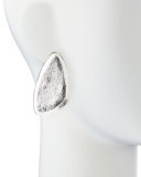 Freeform Silver Foil Earrings