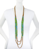 Green & Turquoise Howlite Multi-Strand Necklace
