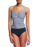 Riviera Stripe DD Cup Singlet Swim Top