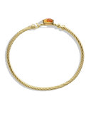 Petite Wheaton Bracelet with Citrine and Diamonds in Gold
