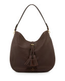 james street mason leather hobo bag, barrel brown