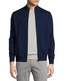 Braintree Cashmere-Silk Bomber Sweater