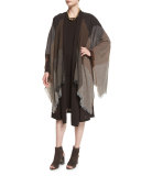 Viaggo Wool-Blend Plaid Serape