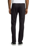Diamond Jacquard Knit Sweatpants, Charcoal
