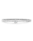 Small 18K White Gold Diamond Tennis Bracelet