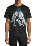 Sorayama Hajime Robot Dinosaur T-Shirt, Black