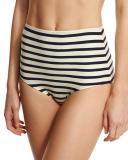 nahant shore striped high-waist swim bottom