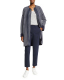 Lewin Straight-Leg Ankle Pants