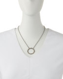 Oval Pendant Necklace with Champagne Diamonds