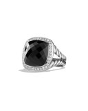 Albion Ring with Onyx and Diamonds