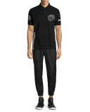 Bird Logo Graphic Short-Sleeve Polo Shirt