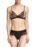Charisma Soft Triangle Bra, Black