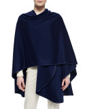 Mantella Regina Unita Cashmere Cape, Blue