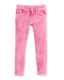 Soft Skinny Stretch Jeans, Pink, Size 4-8