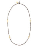 Short Gold-Station Cable-Chain Necklace, 18"L