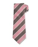 Pastel Wide-Stripe Silk Tie
