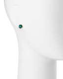 14k gold-plated crystal stud earrings