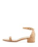 Nudistjune 40mm City Sandal, Natural Cork