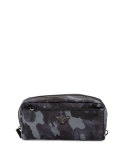 Camo-Print Nylon Dopp Kit, Blue
