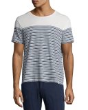 Sammy Breton Striped T-Shirt, Blue/White