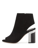 Fenmore Peep-Toe Bootie, Black