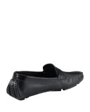 Trillby Leather Slip-On Driver, Black