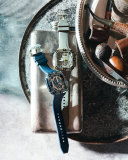 Supersportivo Square Watch, Navy 