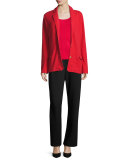 Soft Scoop-Neck Tank, Red, Plus Size