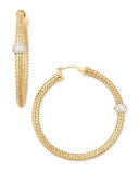 18k Yellow Gold Mini Primavera Hoop Earrings