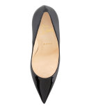 So Kate Patent Leather Point-Toe Pump, Black