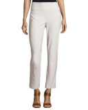 Washable Stretch-Crepe Slim Ankle Pants