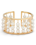 Akoya Pearl Abacus Bangle Bracelet