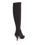 Luca Stretch-Crepe Knee Boot, Black