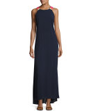 Embellished-Back Maxi Dress