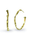 Marrakech Small Twisted 18k Gold Hoop Earrings