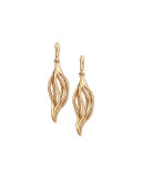 Golden Lily Drop Earrings