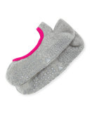 Chey Mary Jane Grip Socks, Stone/Magenta