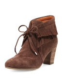 Bettie Suede Fringe Bootie